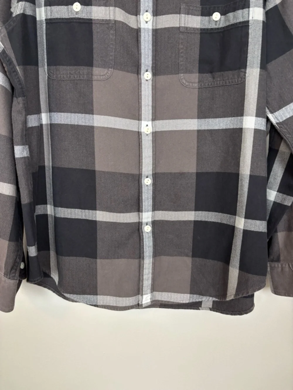J Crew New York Shirt Mens XL Sportsman Outfitter Long Sleeve Button Front Plaid